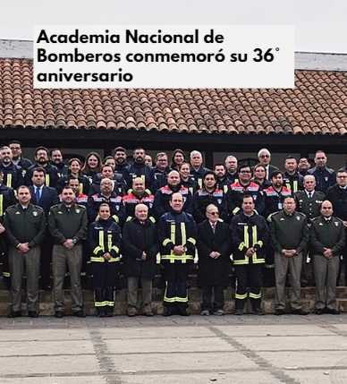 Academia Nacional de Bomberos conmemoró su 36° aniversario